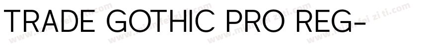 TRADE GOTHIC PRO REG字体转换